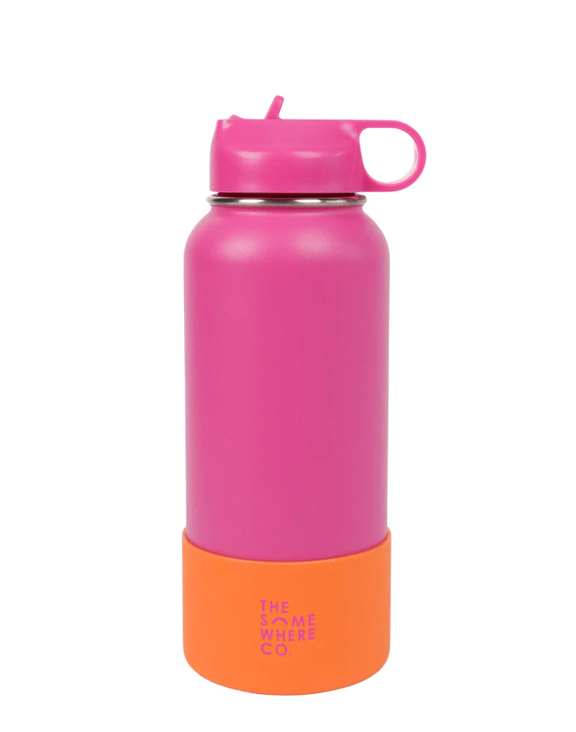 Hot Pink 1 Litre Water Bottles