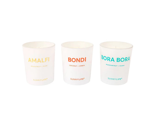 SUNNYLiFE three piece candle box set