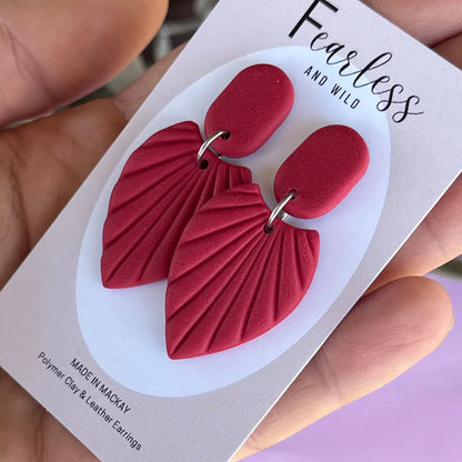 Becky Red Earrings