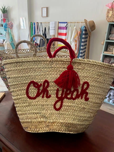 Straw Basket Bag Tassels -  Oh Yeah