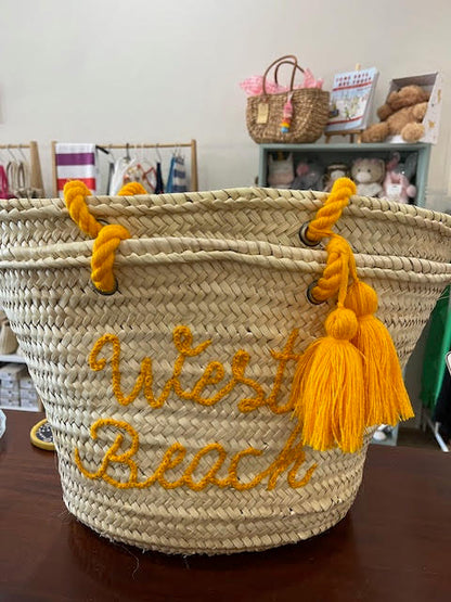 Straw Basket Bag Tassels - West Beach