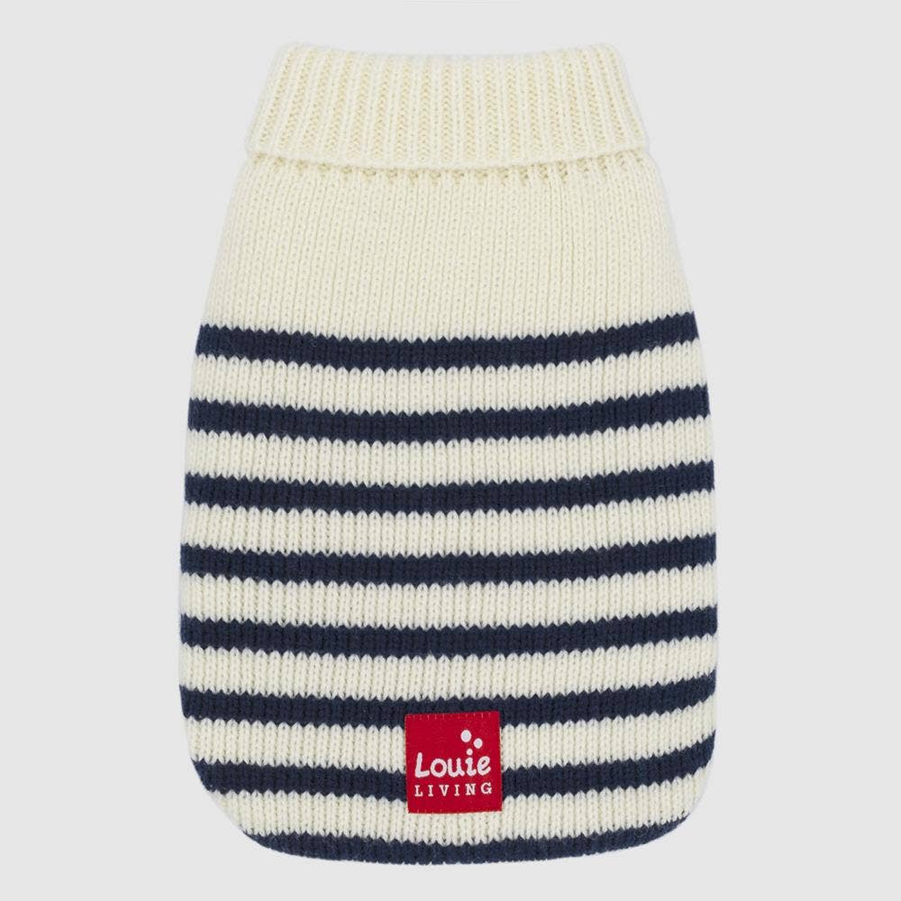 Louie Living Stripe Cardigan (Navy/White) -XL