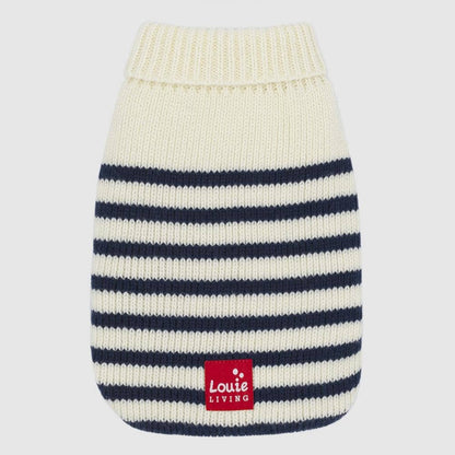 Louie Living Stripe Cardigan (Navy/White) -XL