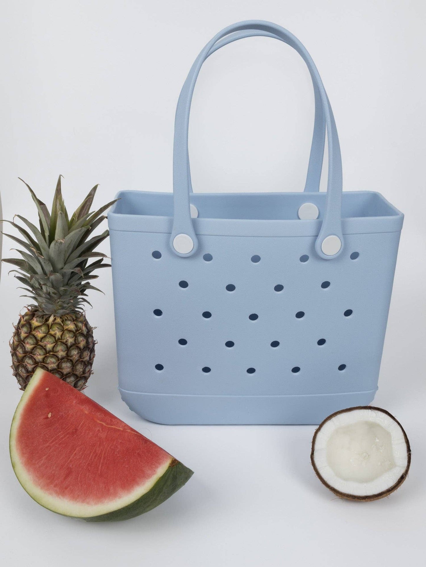 Aloha Vegan Tote Bag - Light Blue - Medium