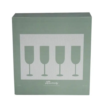 Champagne Glasses Ribbed -Atticus